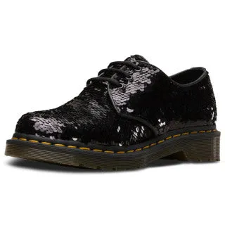 1461 Pascal Sequin Black Silver Shift Sequins Hydro Oxford Shoes