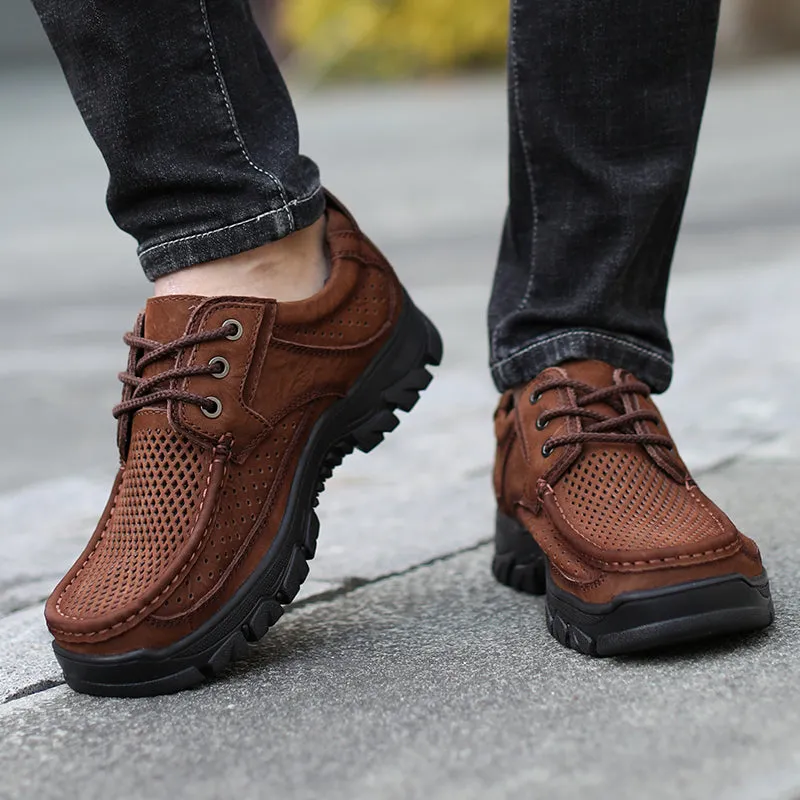 2020 Newly Men'S Summer Loafers Shoes Genuine Leather Causal Men Shoes Outdoor Cowhide Driving Shoes