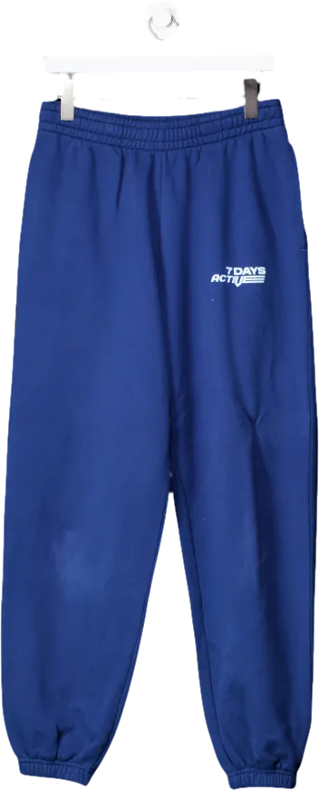 7 Days Active Blue Track Pants UK S