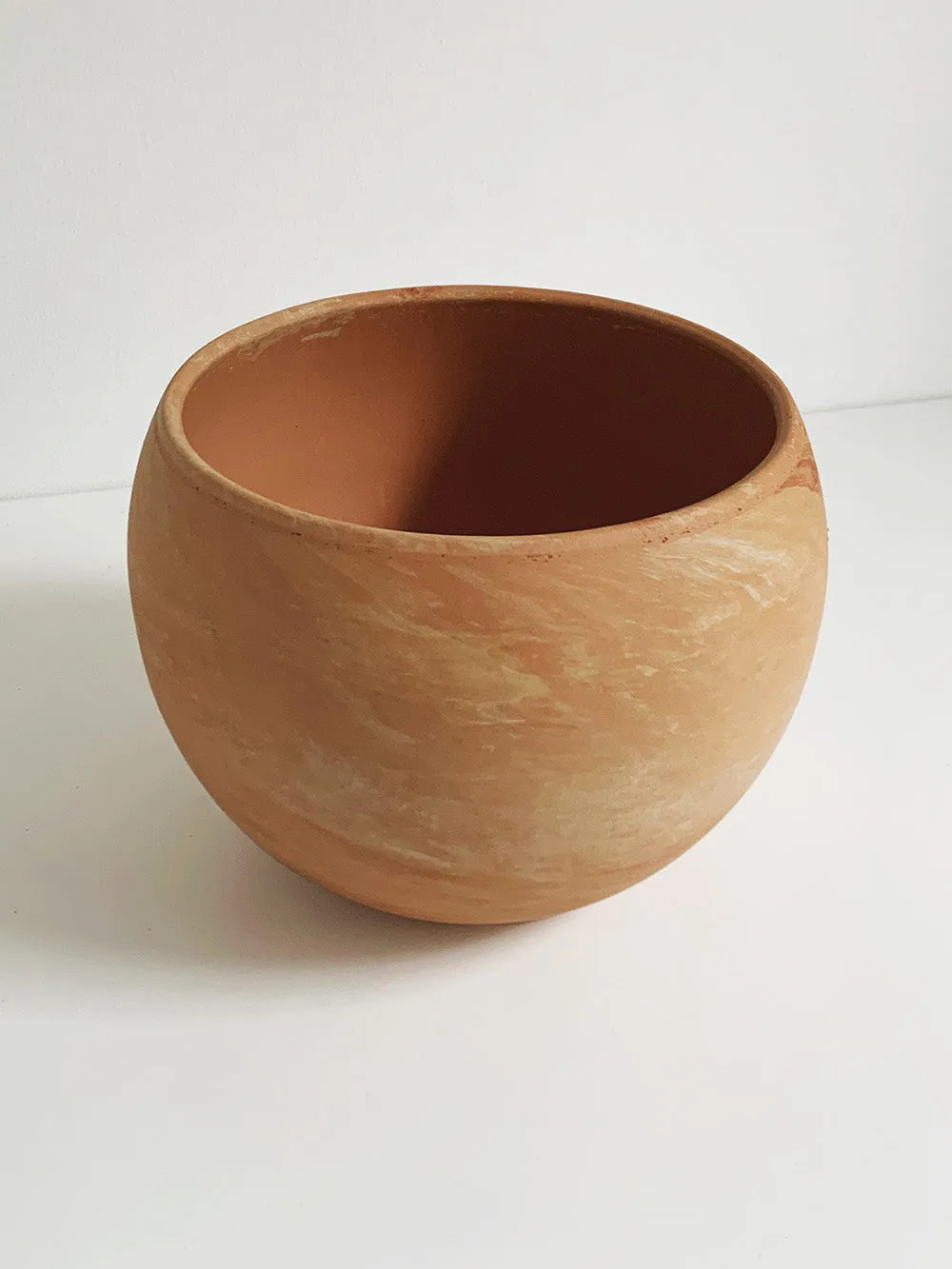 8" Luna Sphere Pot in Terracotta Marble