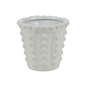 Amelia Ceramic Pot - White