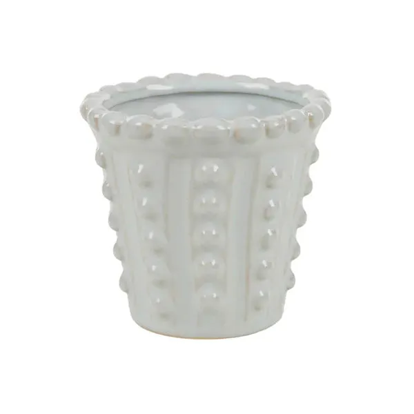 Amelia Ceramic Pot - White