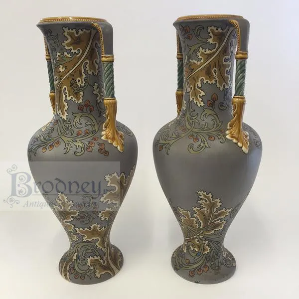 Art Nouveau Mettlach Vases