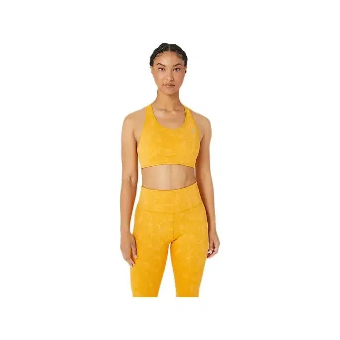 Asics Women's RunKoyo Jacquard Bra - Tiger Yellow