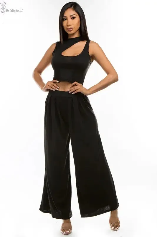 Black Casual Two Piece Sets