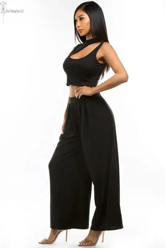 Black Casual Two Piece Sets