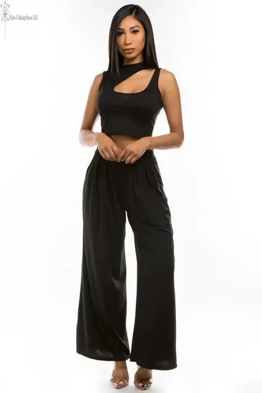 Black Casual Two Piece Sets