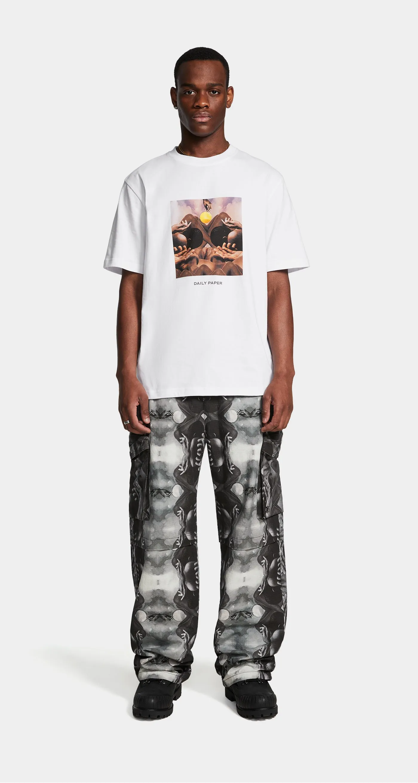 Black Source Landscape Track Pants