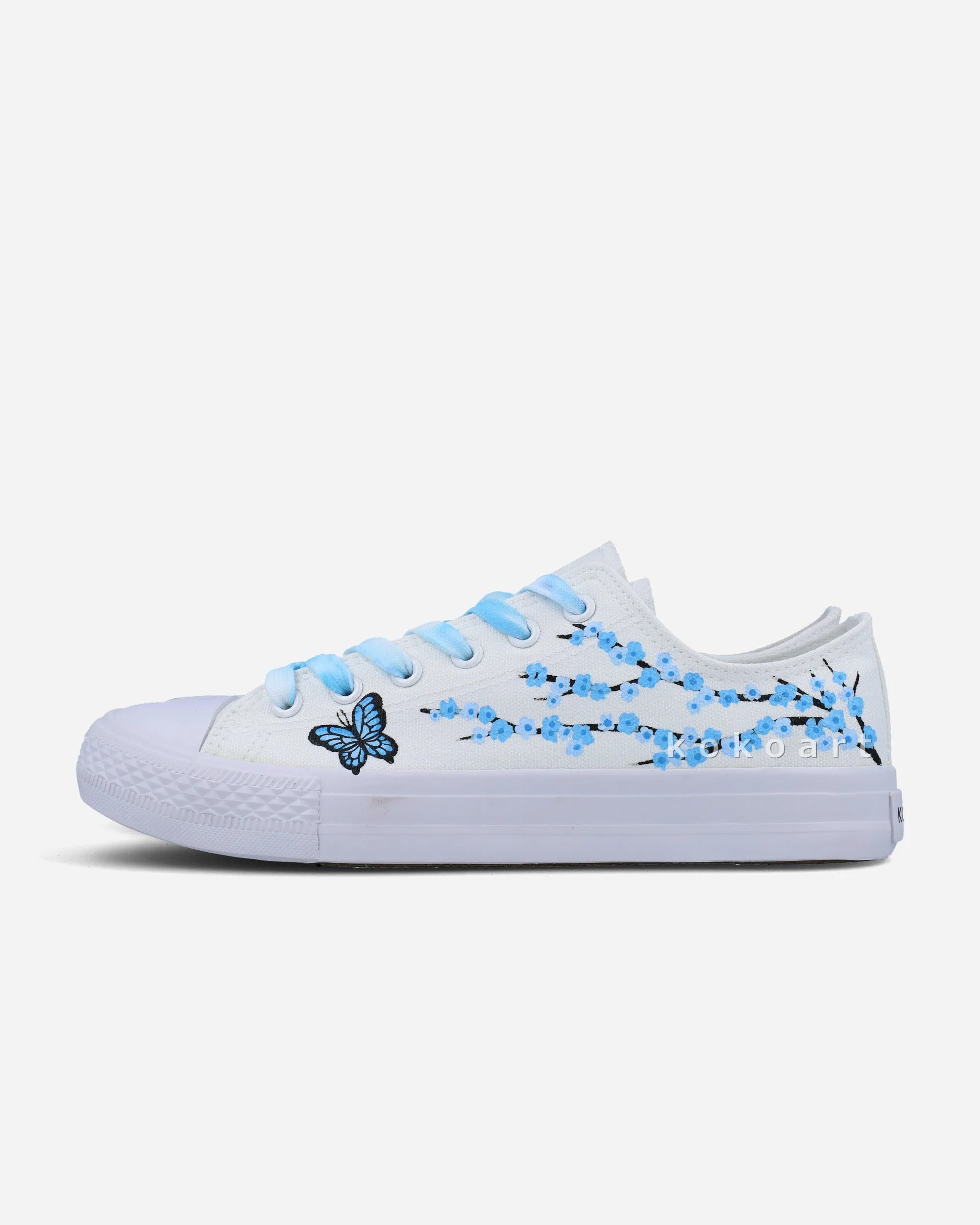 Blossom with Butterfly Hand Painted Shoes