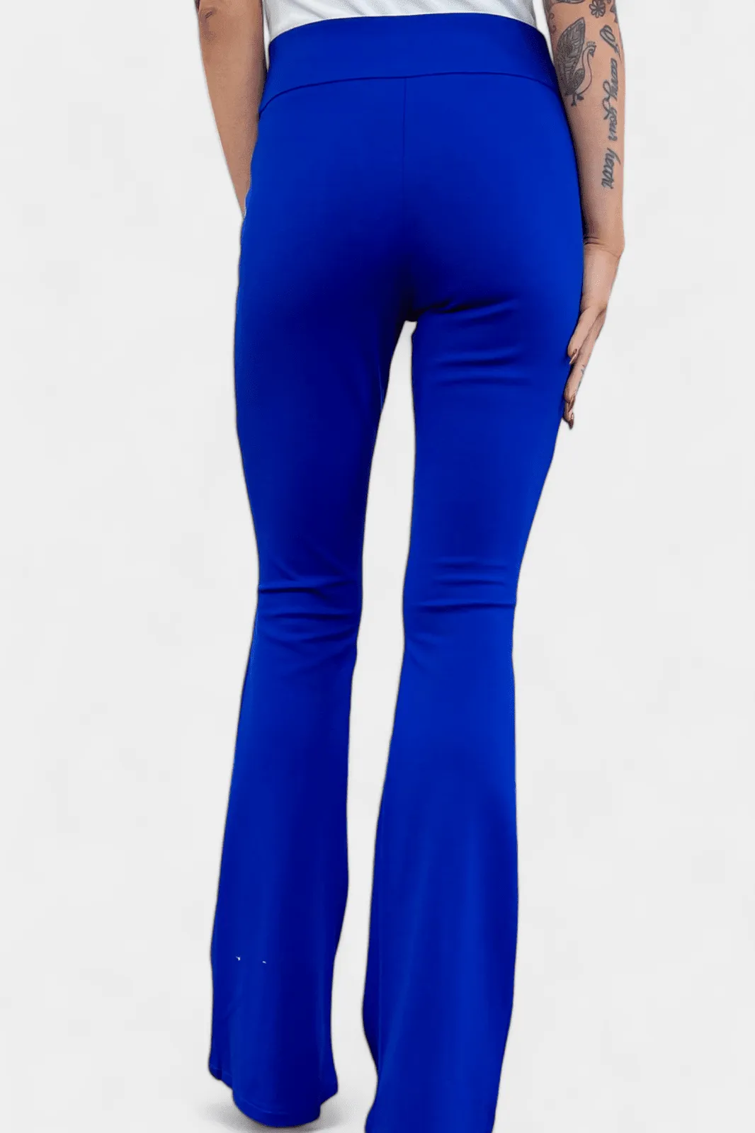 Blue High Waisted Flare Pants [NO RETURNS]