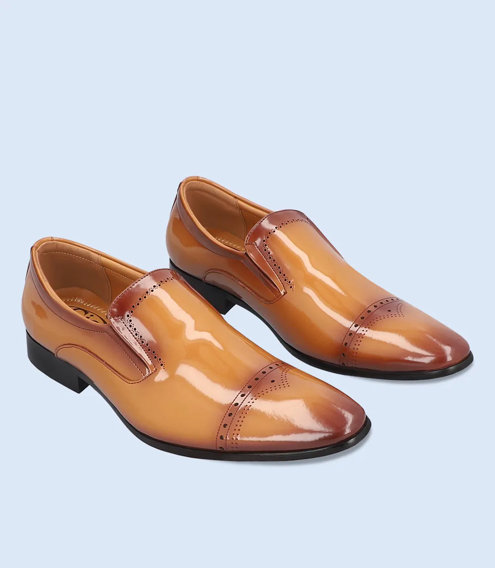 BM5052-TAN-Men Formal Slip-on's