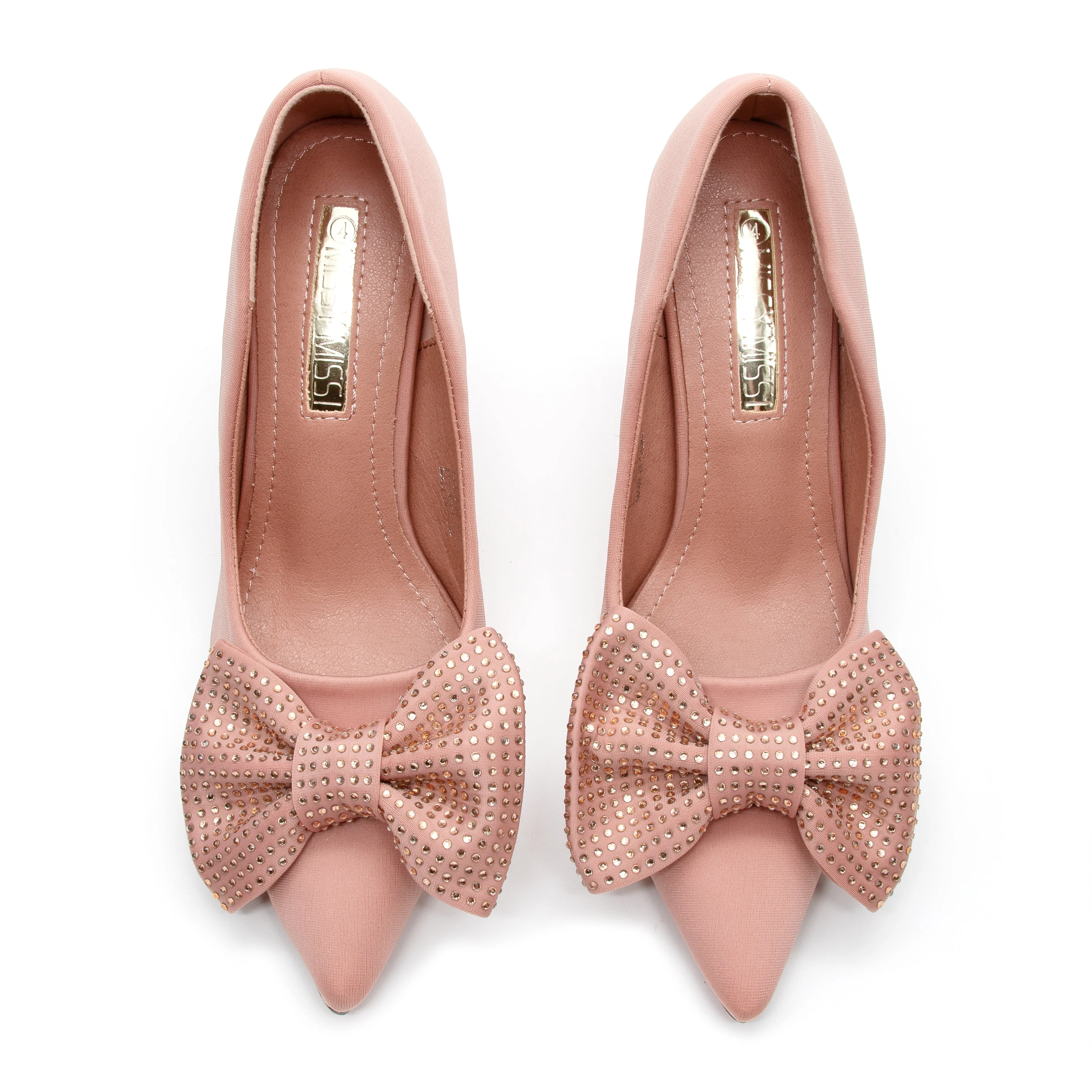 Bowknot Rhinestone Heels