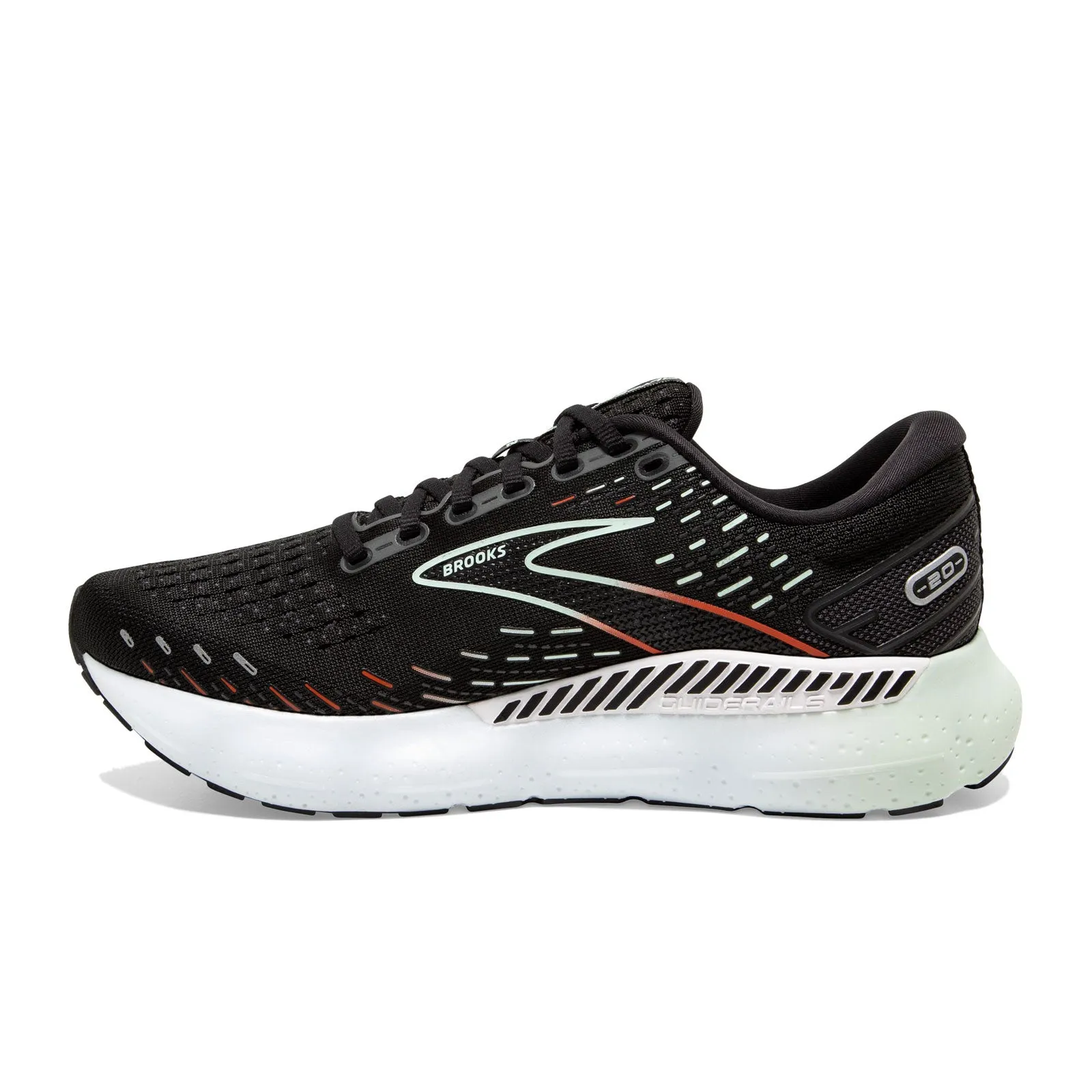 Brooks Glycerin GTS 20 (Women) - Black/Red/Opal