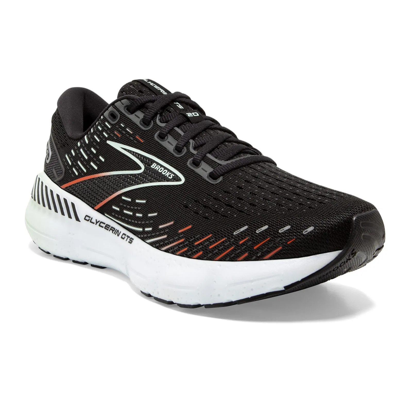 Brooks Glycerin GTS 20 (Women) - Black/Red/Opal