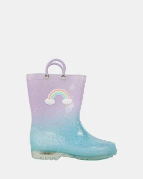 Calli Rainbow Gumboot Lilac Multi