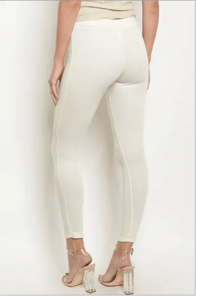 CARMEN'S CREAM ANKLE JOGGER PANTS