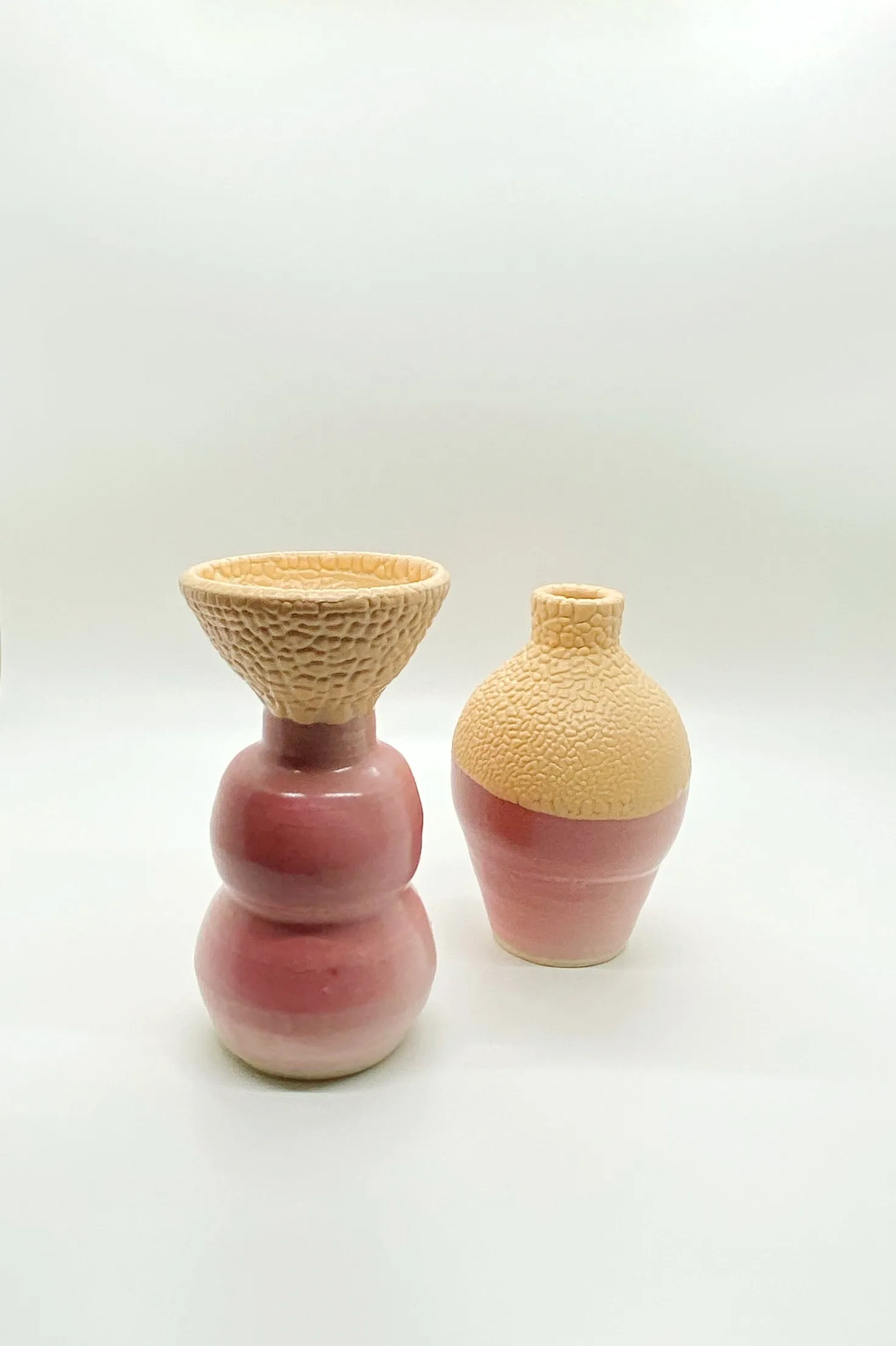 Cerise Bud Vases