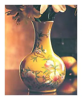 Chinese Peach Blossom Vase