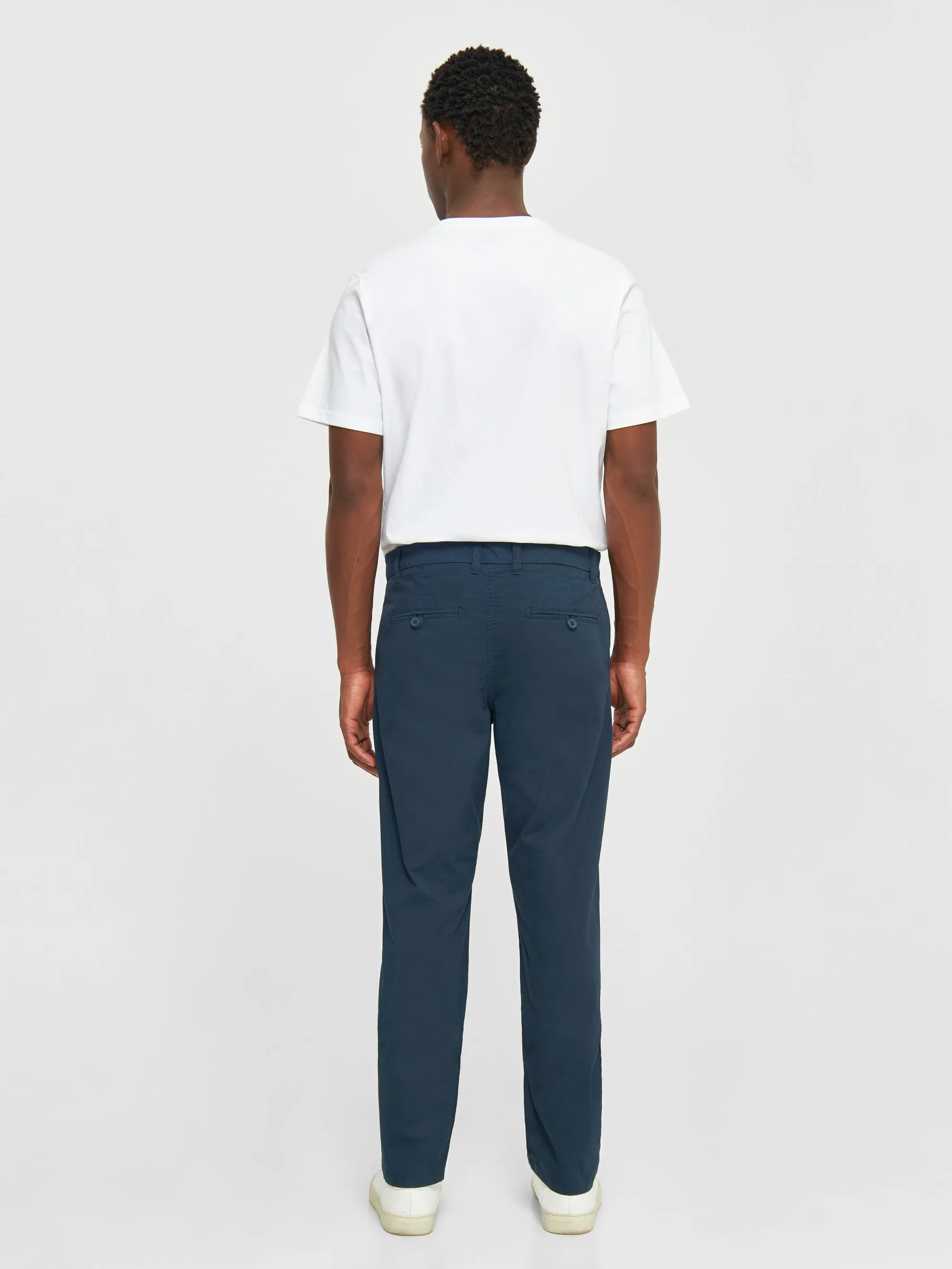 CHUCK regular chino poplin pant - Total Eclipse