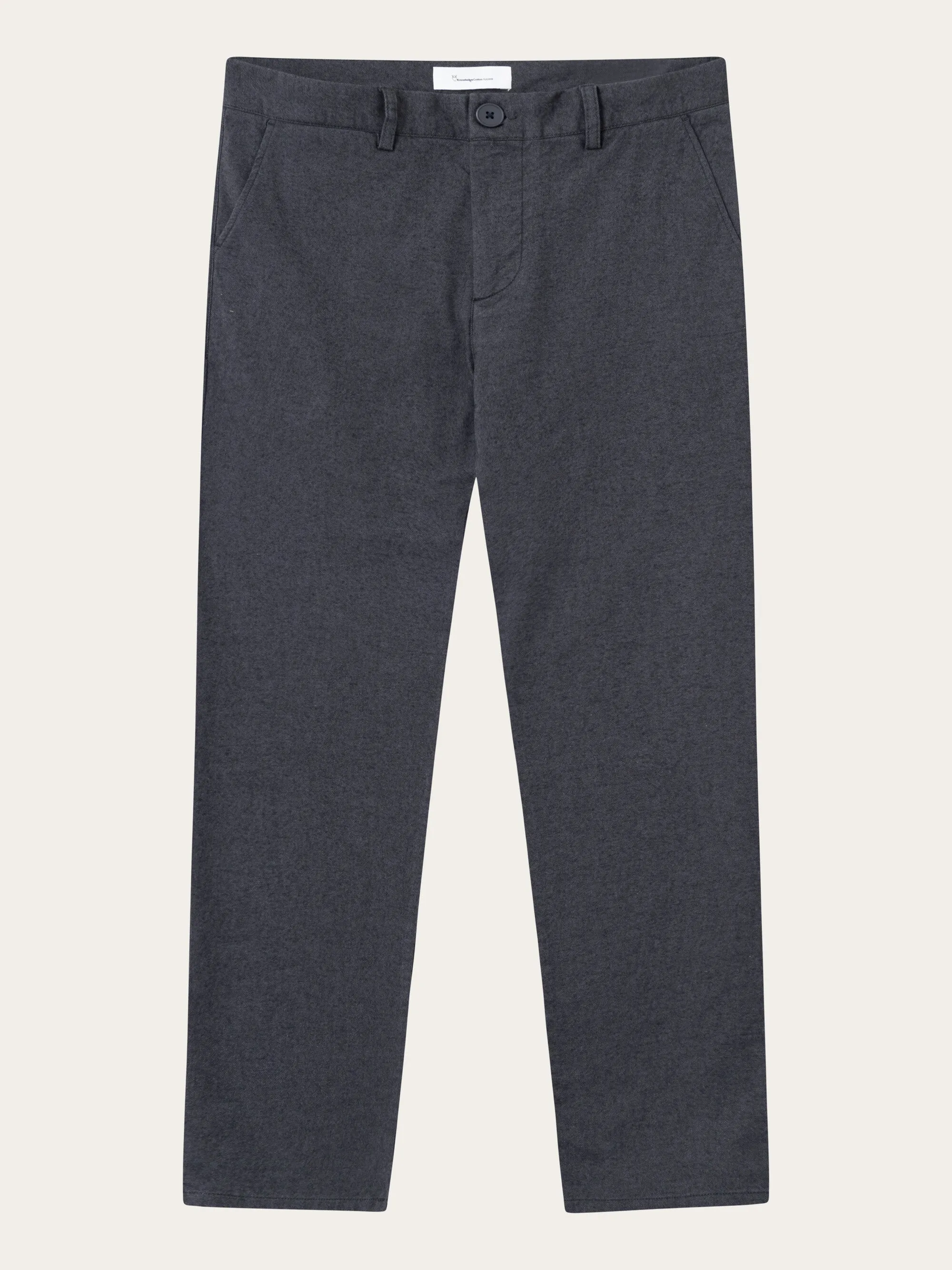 CHUCK regular flannel chino pants - Gray Pinstripe