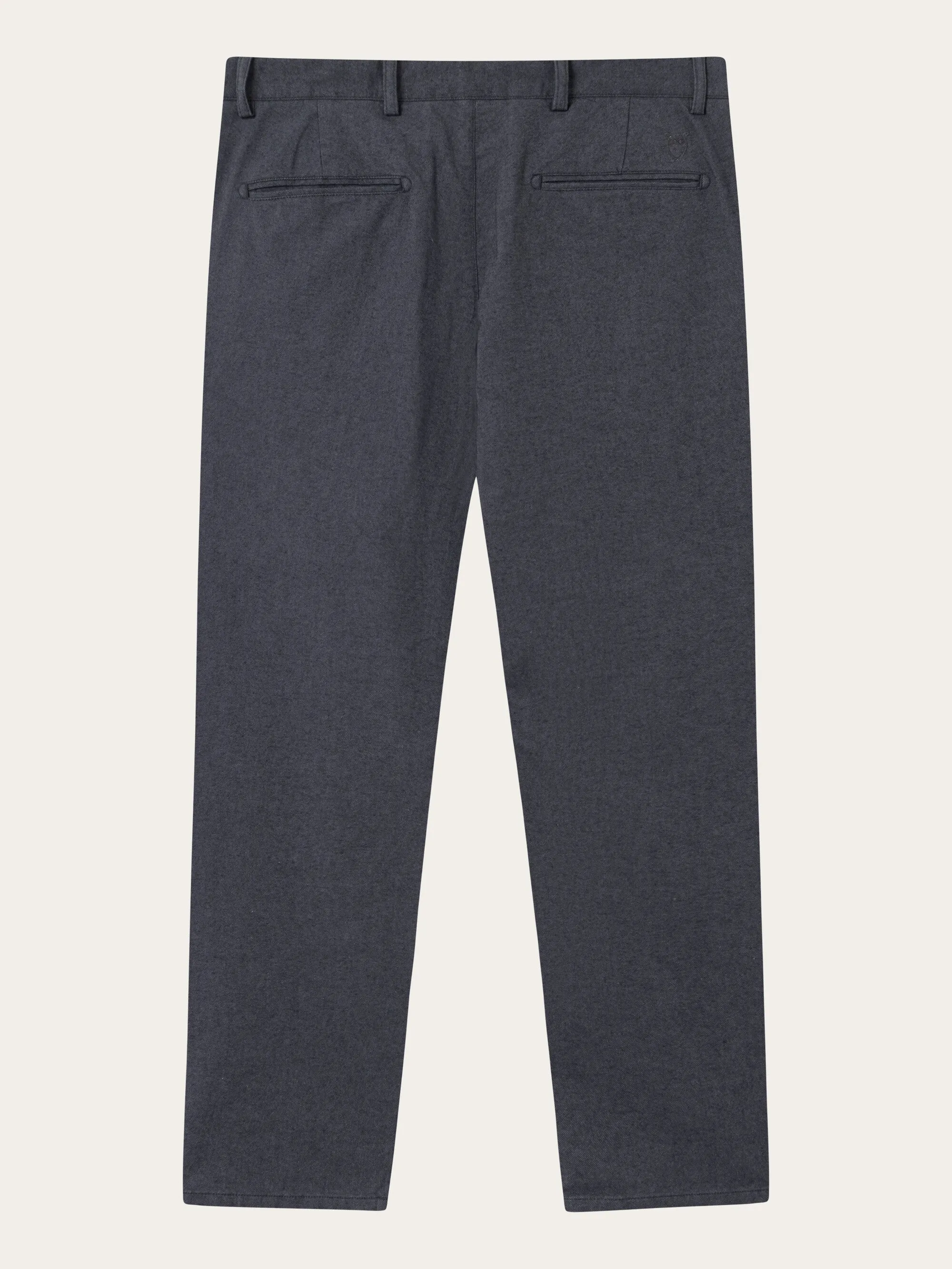 CHUCK regular flannel chino pants - Gray Pinstripe