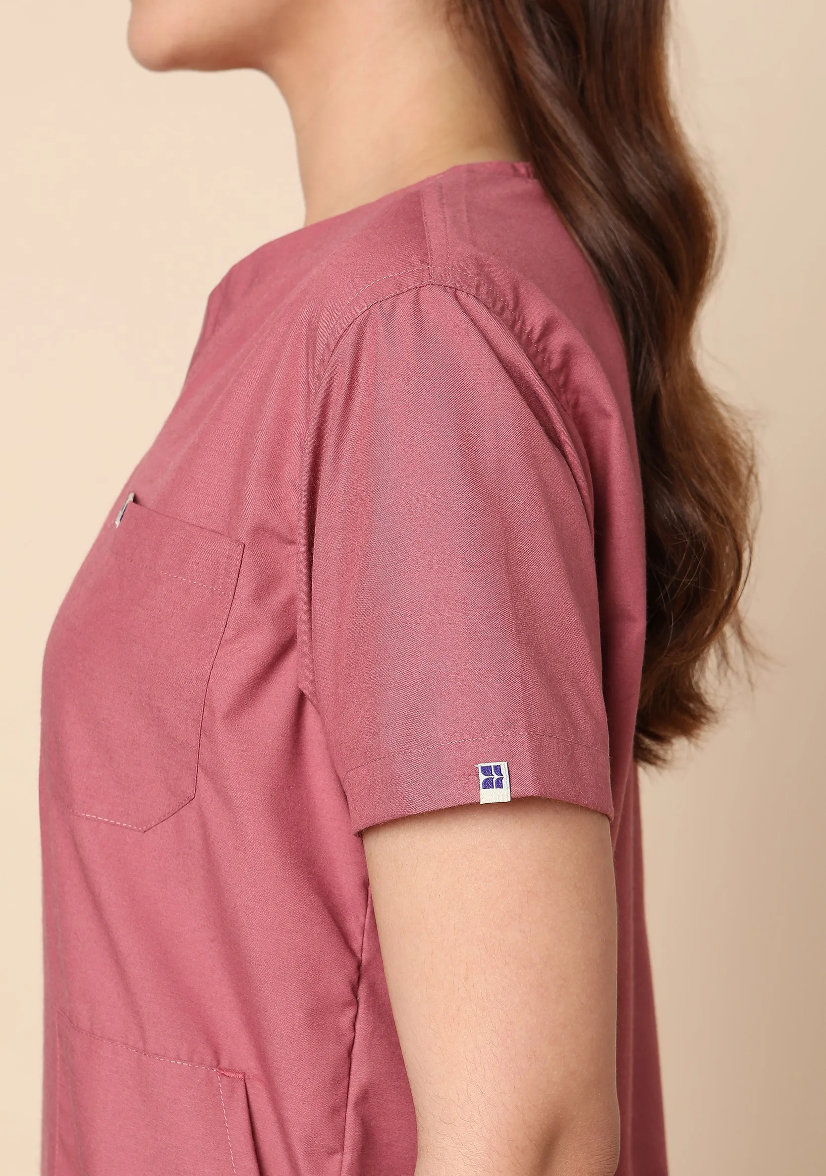 Classic Women's 5-Pocket (Mauve) Scrub