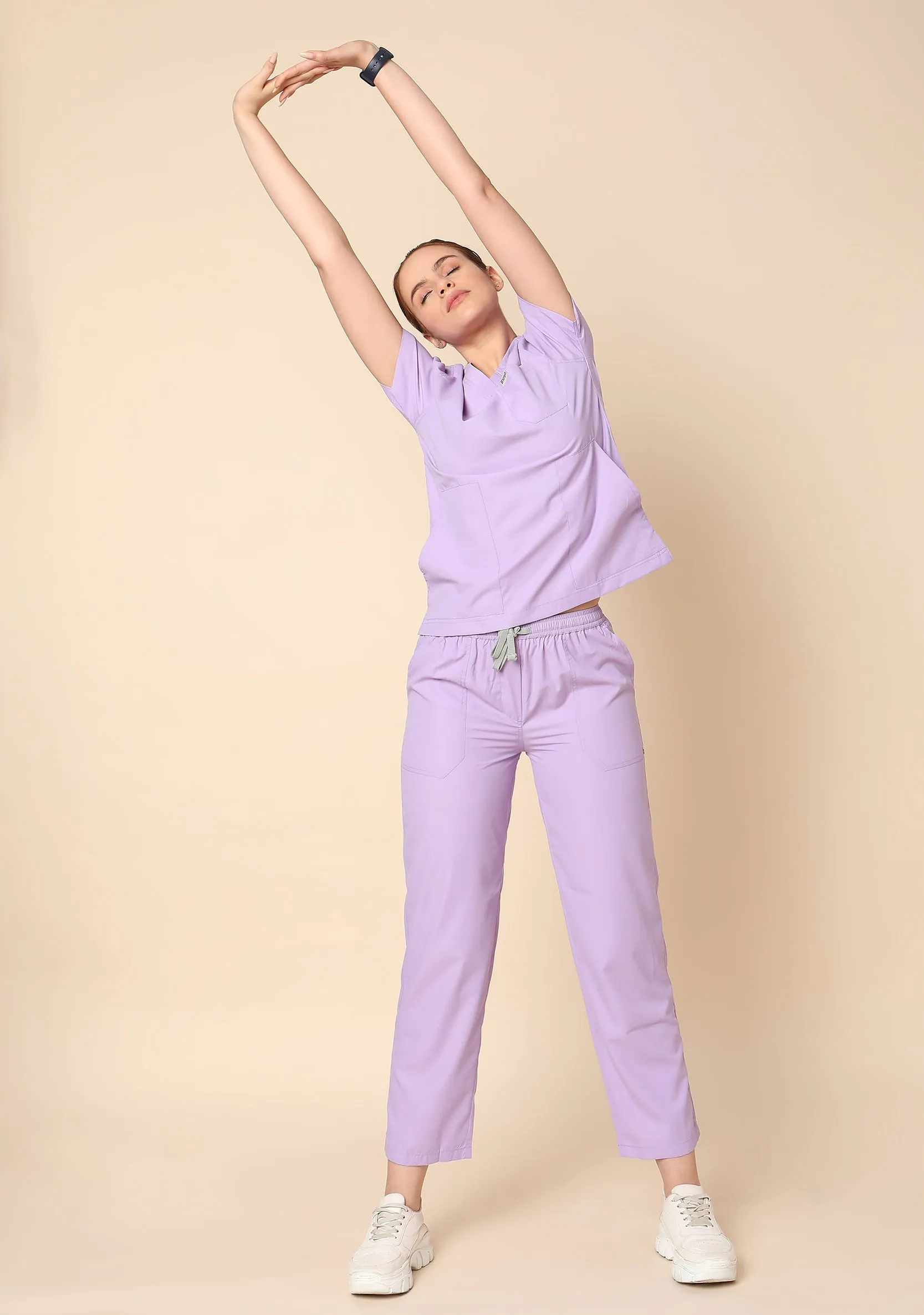 Classic Women's 5-Pocket (Pastel Lilac) Scrub