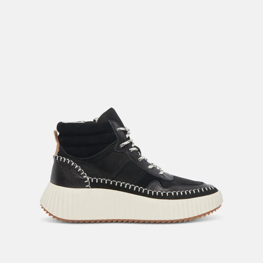 Dolce Vita Daley Multi Suede High Tops in Black