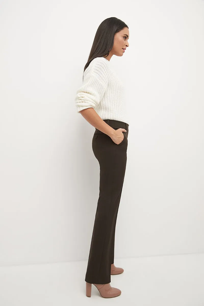 Easy care straight leg trouser dress pants