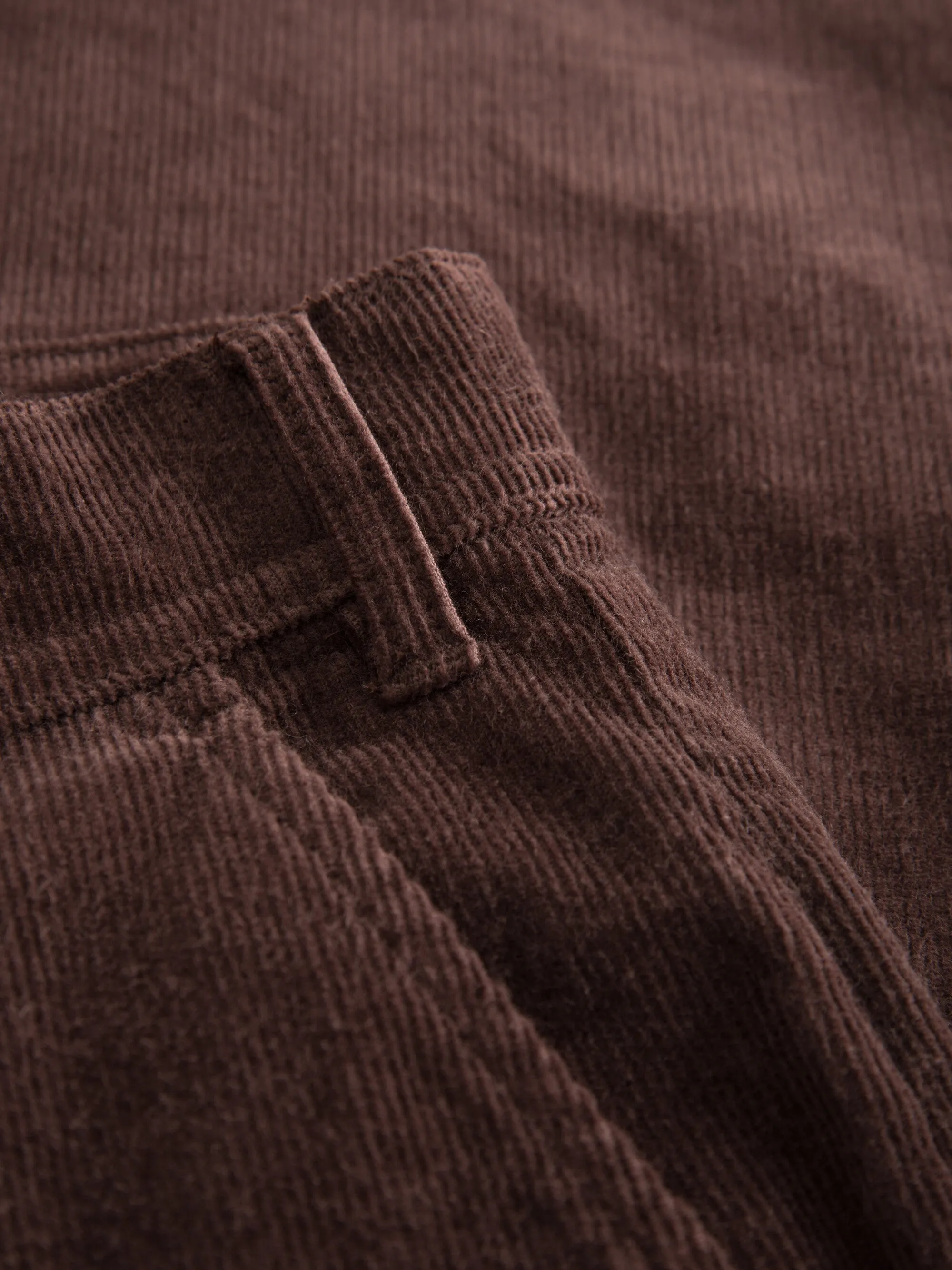 FLINT wide corduroy chino pants - Deep Mahogany