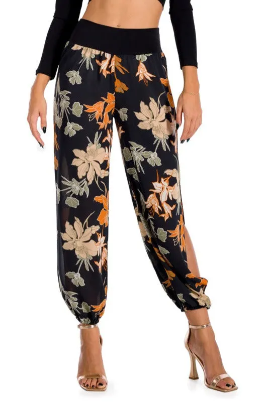 Floral Printed Gathered Tango Pants