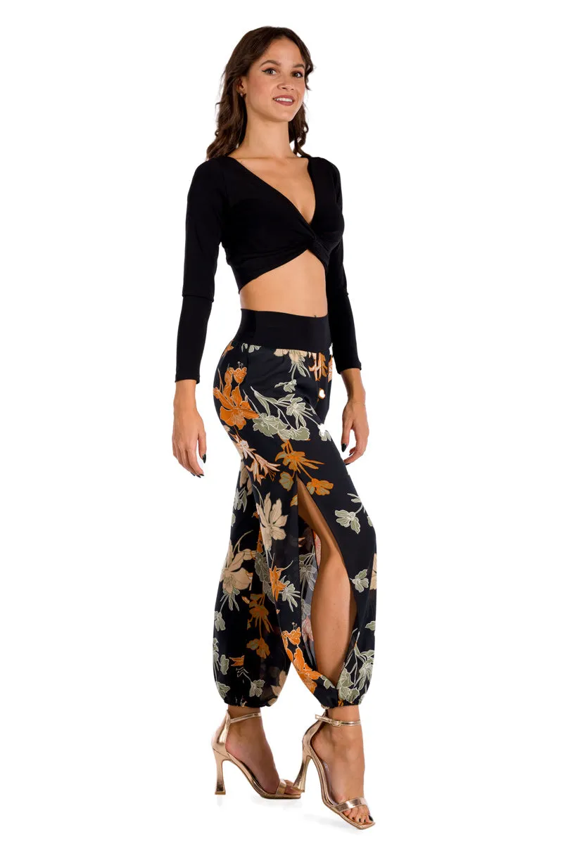 Floral Printed Gathered Tango Pants