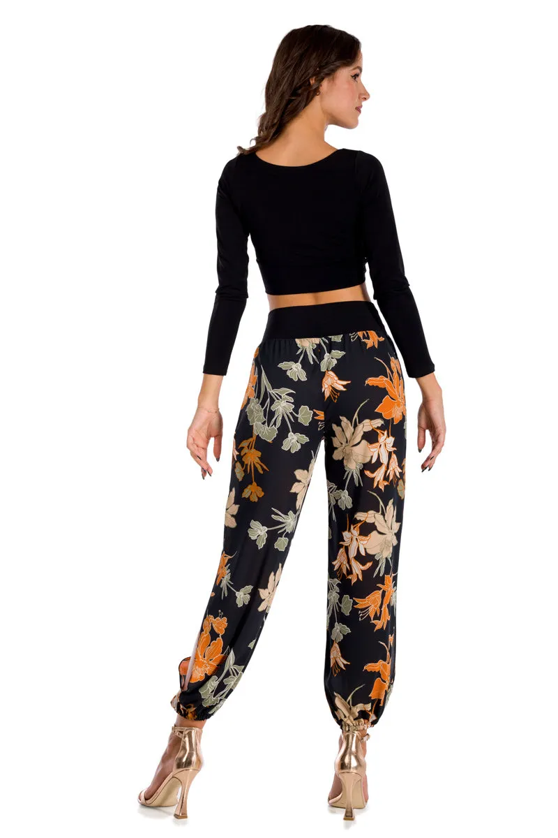 Floral Printed Gathered Tango Pants