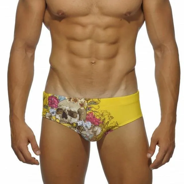 Floral Swim Briefs For Men