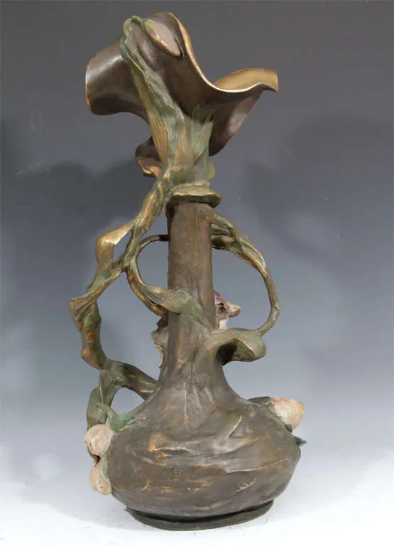 French Art Nouveau Vase by P. Rigual