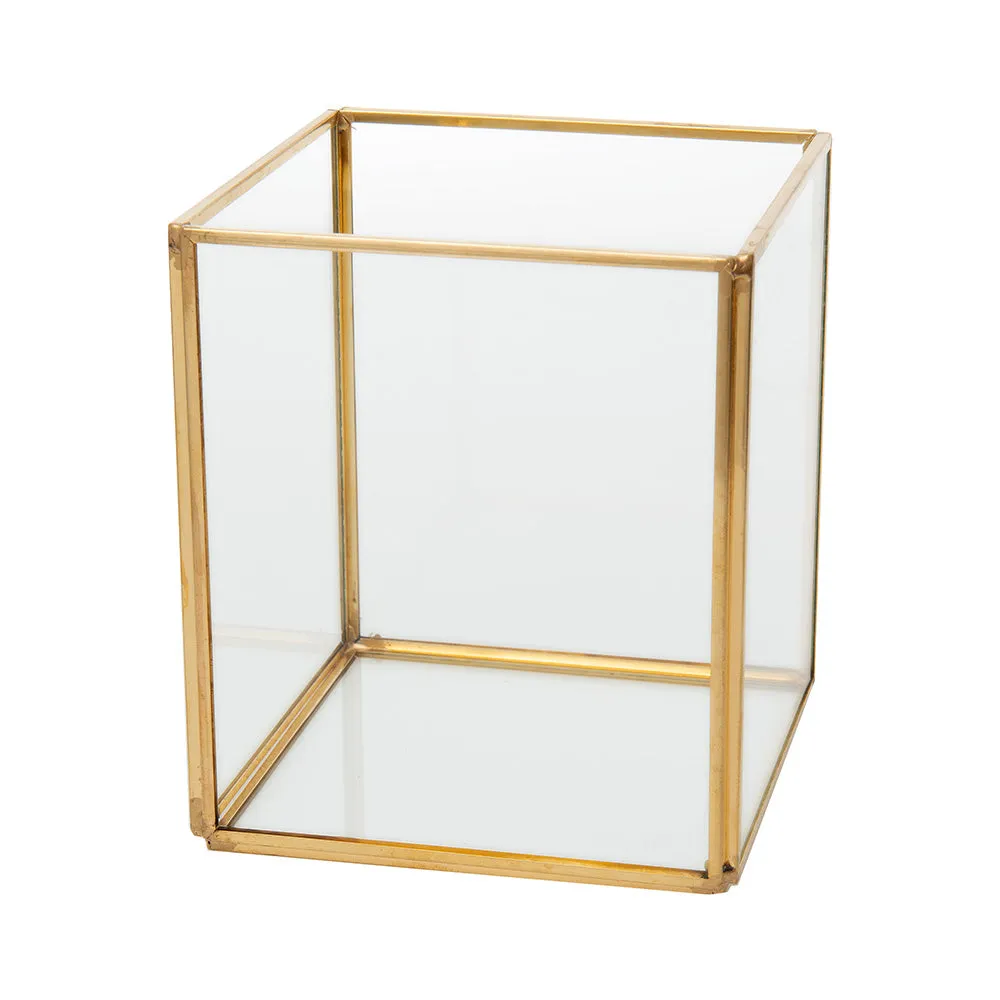 Gold & Glass Terrarium Pots