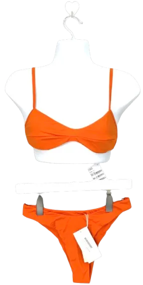 Haight Orange Monica Bikini Top And Leila Bikini Briefs Top UK M, Bottoms UK L