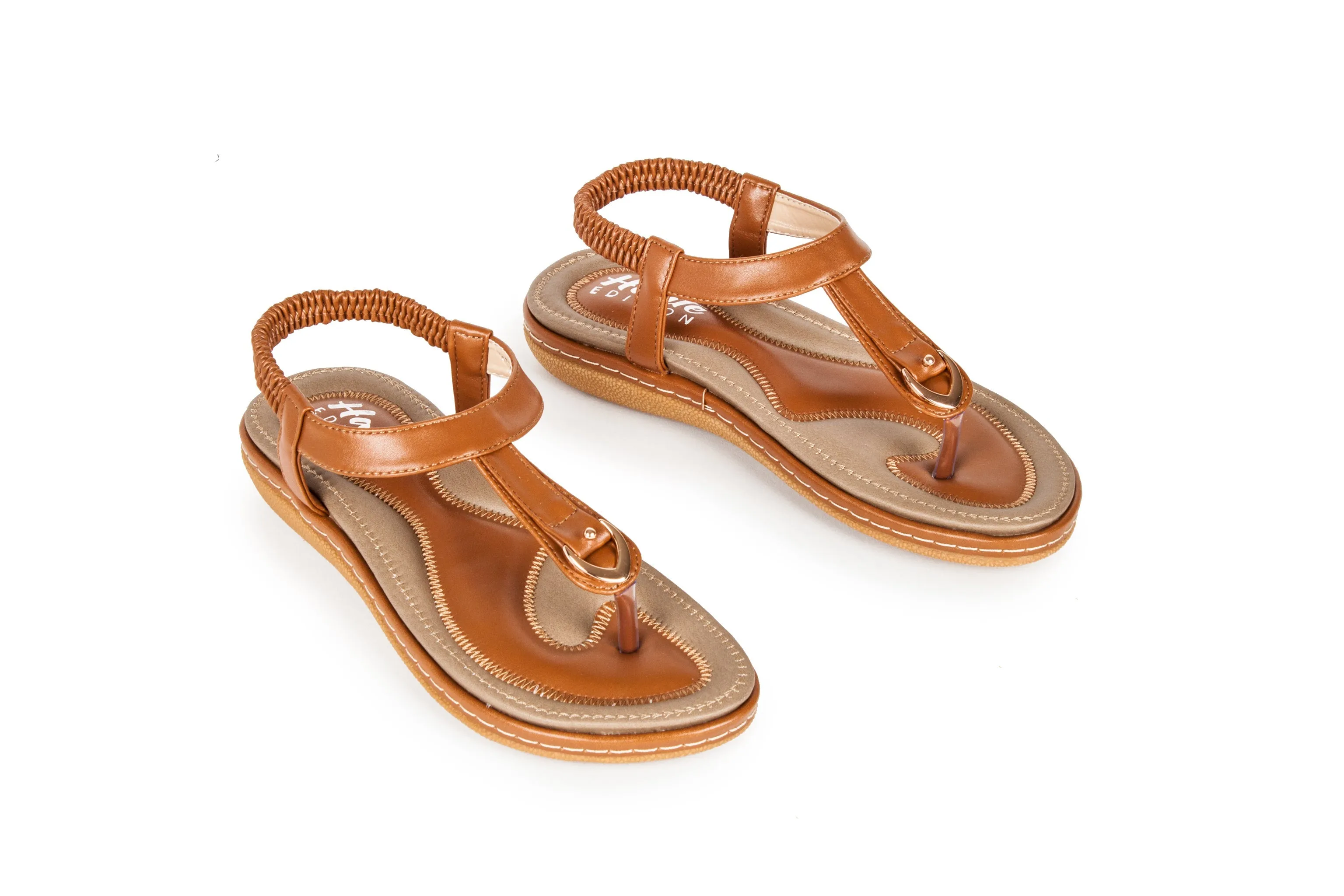 Haute Edition Women's Summer Slip-on Comfort Sandals