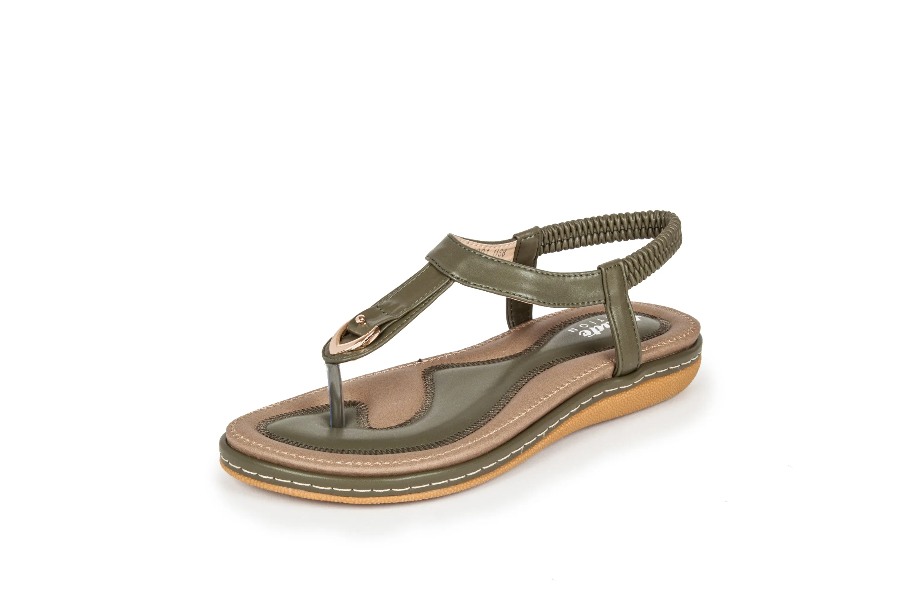 Haute Edition Women's Summer Slip-on Comfort Sandals