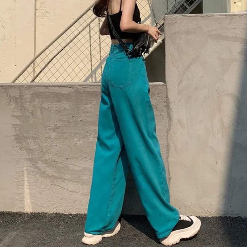 High-Waisted Pants With Pockets And Wide Legs