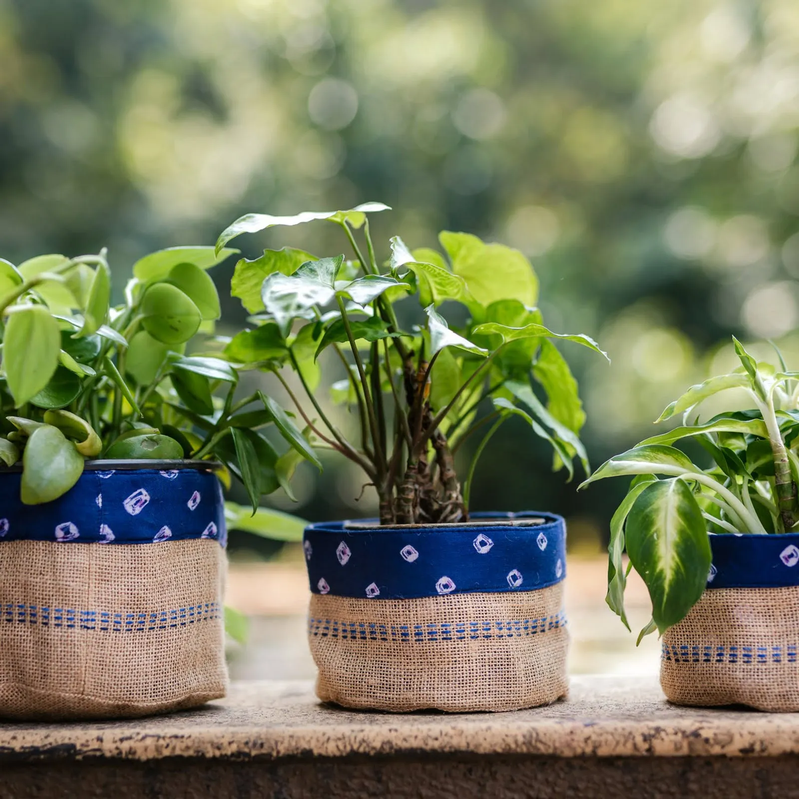 Ikat Planters - Set of 3