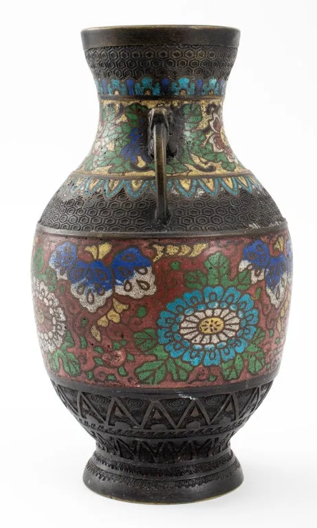 Japanese Champleve Vase, late 19th C