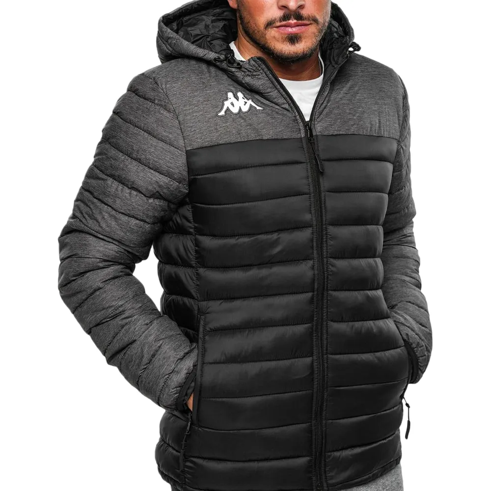 Kappa Mens Training Lamezio Black/ Grey Peformance Jacket