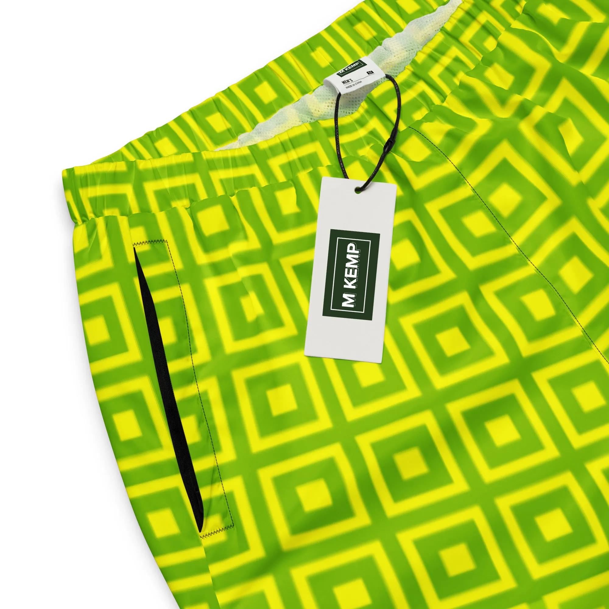 Lime Green Matrix Unisex track pants