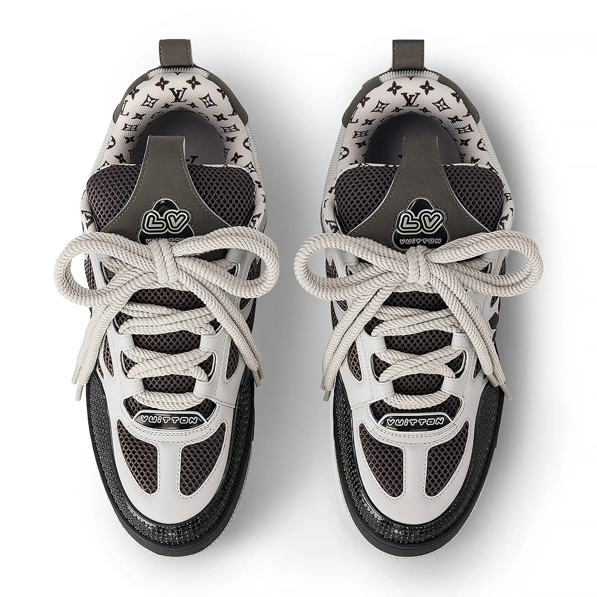 Louis Vuitton Monogram Skate Trainer Sneakers in Grey - Stylish Luxury Footwear