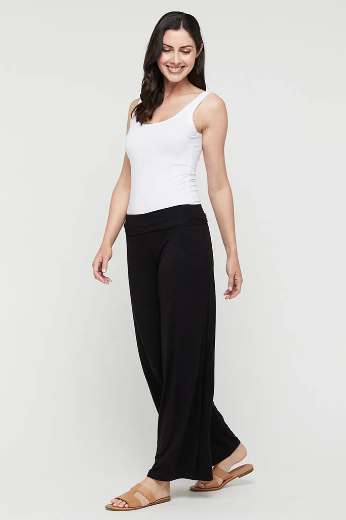 Luxe Wide Leg Pants - Black