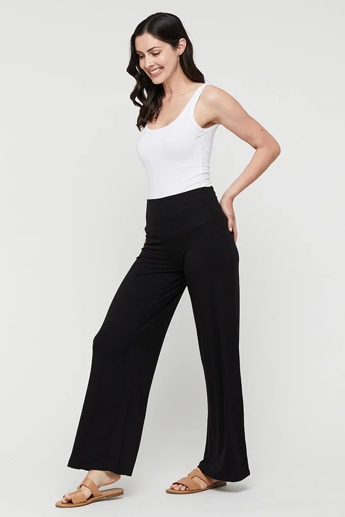 Luxe Wide Leg Pants - Black