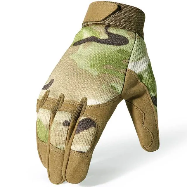 Men Shooting Gloves Military Army Mitten Tactical Full Finger Glove Touch Screen Light Breathable Cycling Airsoft Paintball