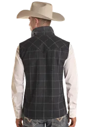 Men's Powder River Plaid Wool Vest