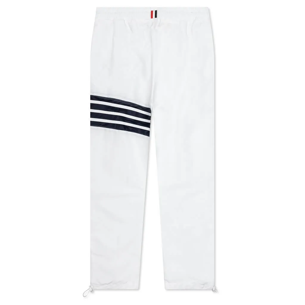 Mesh 4-Bar Track Pants - White